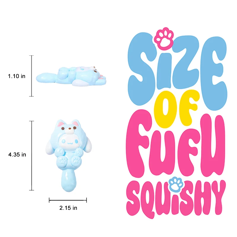 75g Cute Little Blue Kitties Taba Squishy - Image 5