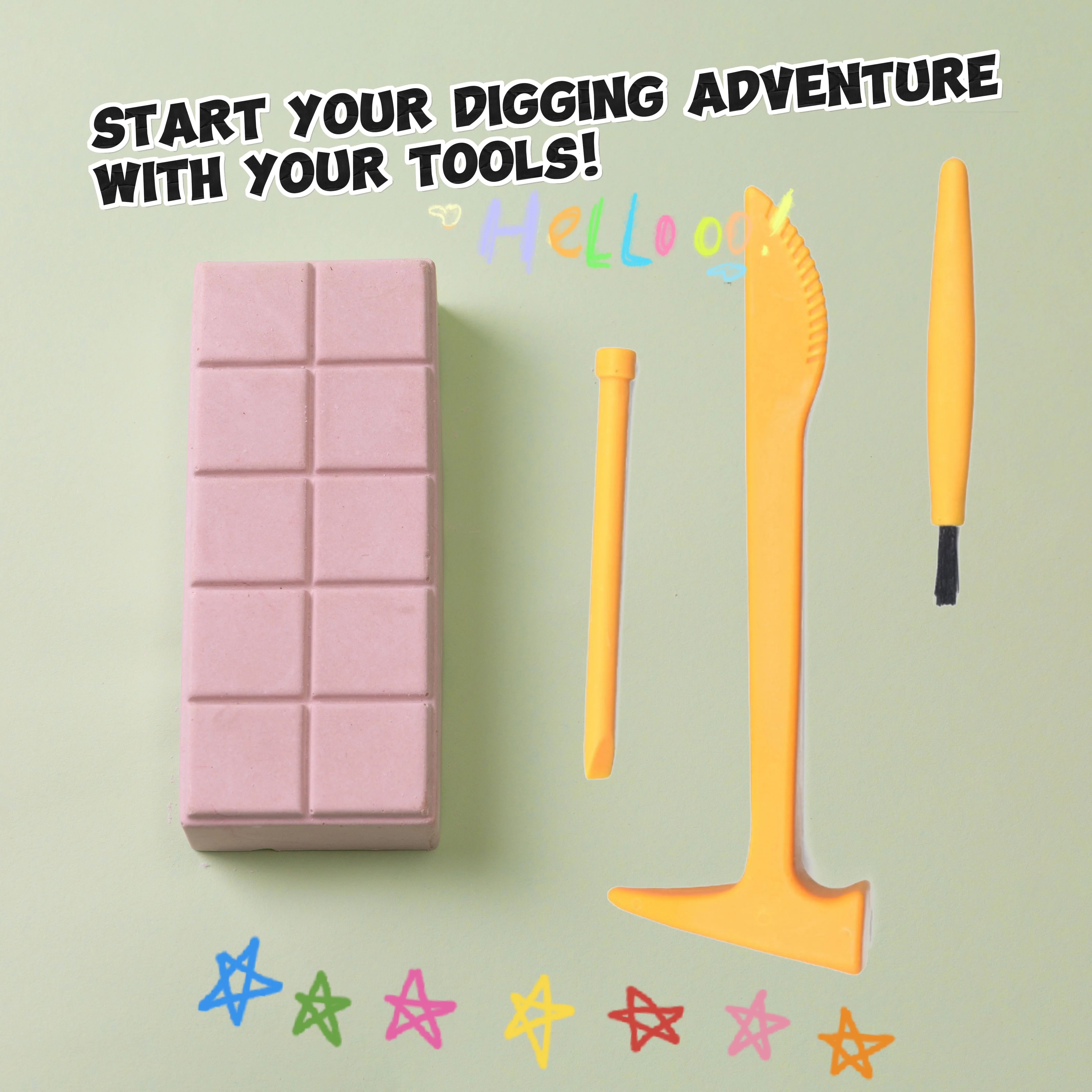 FUFUSQUISHY Chocolate Bar Squishy Dig Kit - Image 5