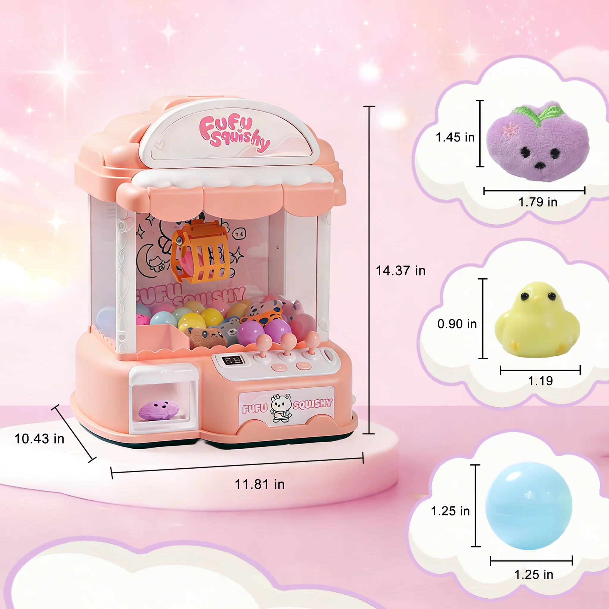 FUFUSQUISHY Claw Machine For Kids Squishy Vending Machine - Image 5