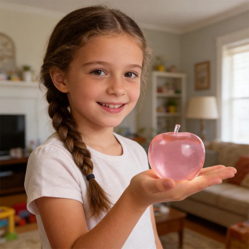 FUFUSQUISHY Crystal Red Apple Stress Ball - Image 5