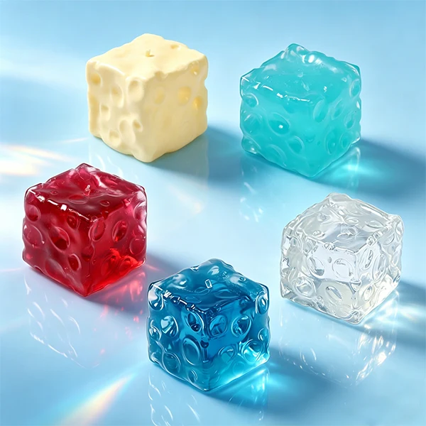 FUFUSQUISHY Crystal Blue Jumbo Cheese Squishy Original Sensory - Image 6