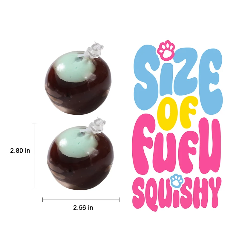 FUFUSQUISHY Cracking Wax Mint Chocolate Stress Ball - Image 4