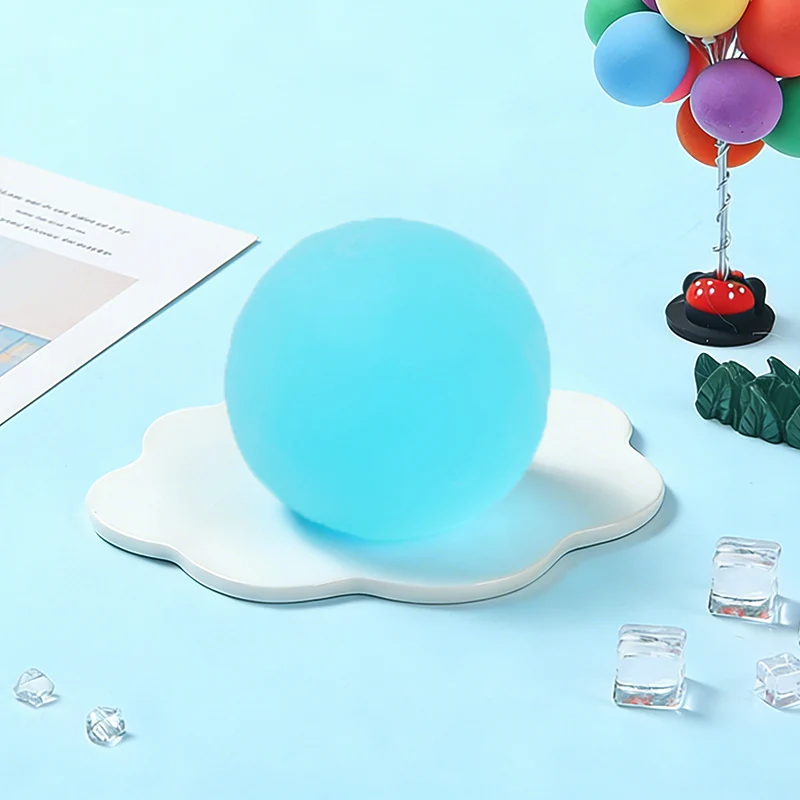 FUFUSQUISHY Frosted Blue Stress Ball - Image 3