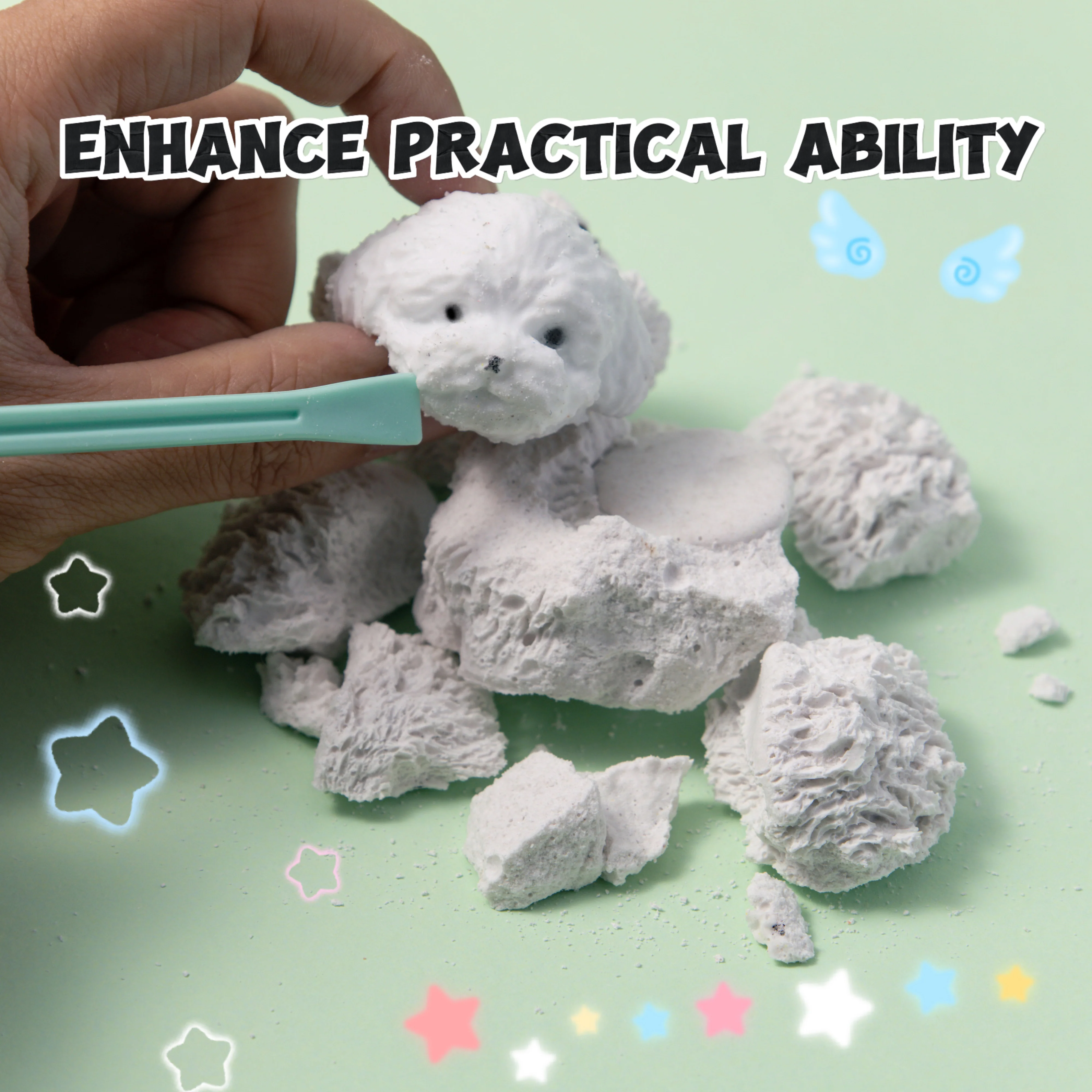 FUFUSQUISHY Puppy Head Squishy Dig Kit - Image 3