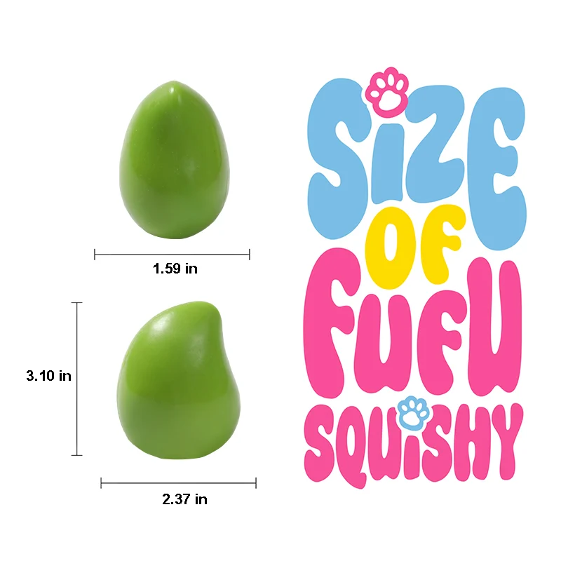 FUFUSQUISHY Green Mango Stress Ball - Image 4