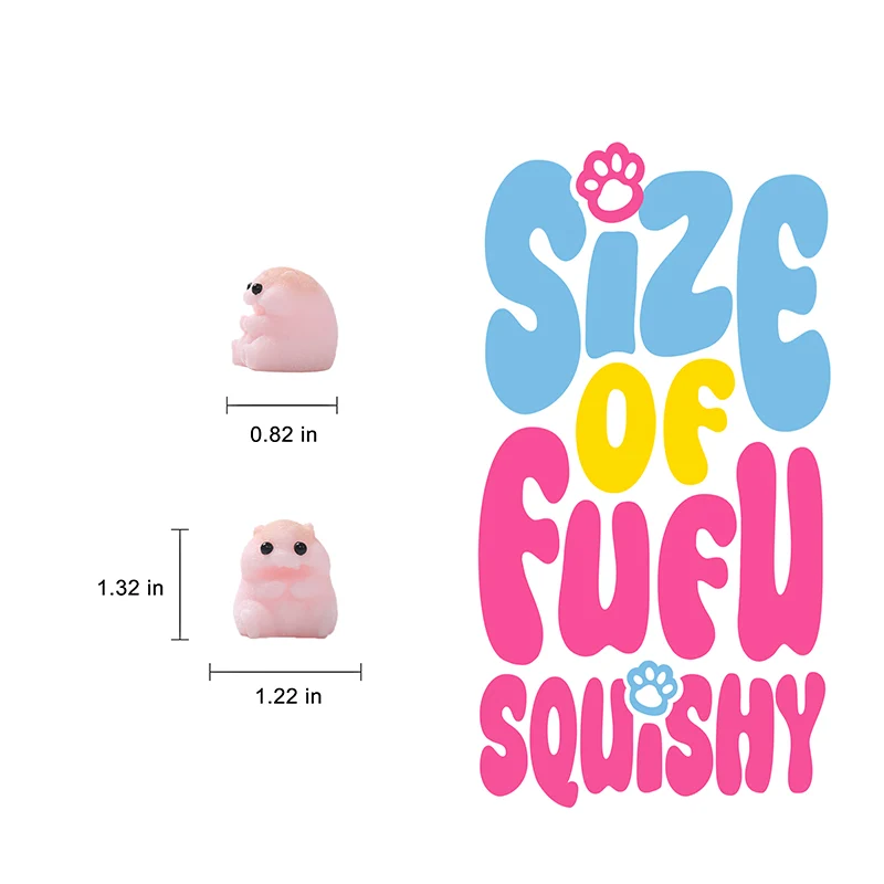 7pc Mini Hamster Taba Squishy - Image 5
