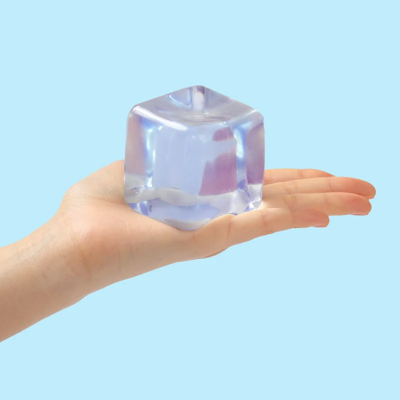 170g Crystal Blue Ice Cube Taba Squishy - Image 3