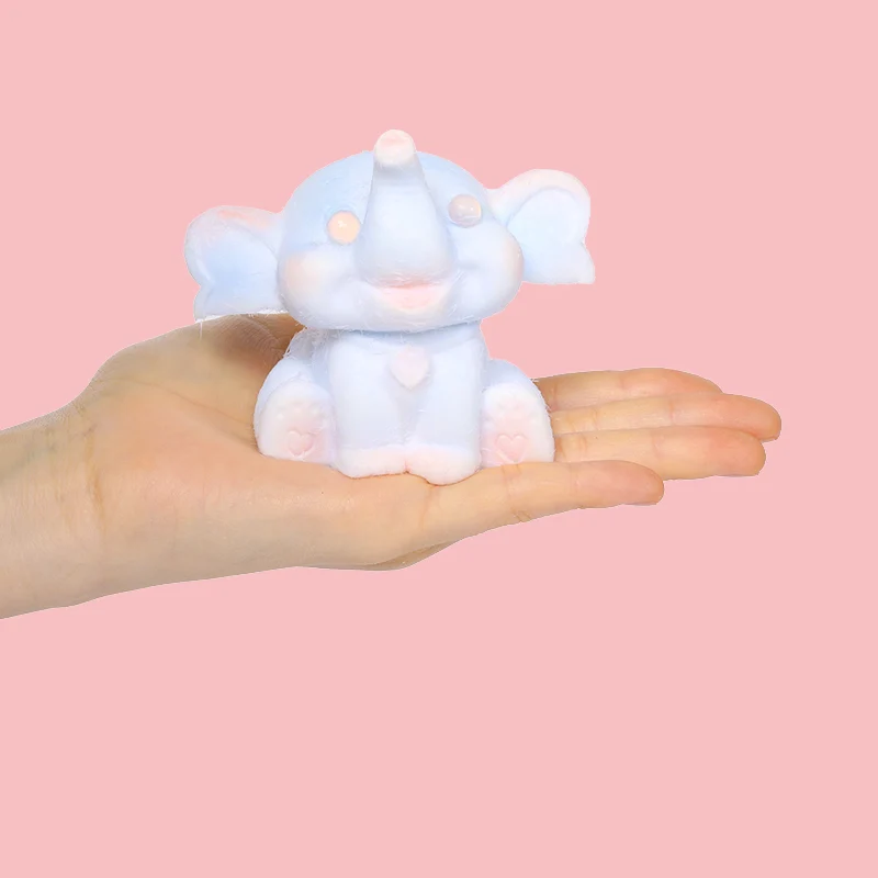 Blue and Pink Large Elephant Squishy - Image 3