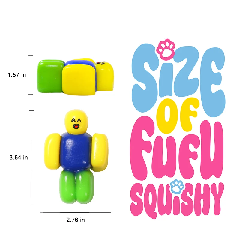 200g Split-type Roblox Noob Taba Squishy - Image 6