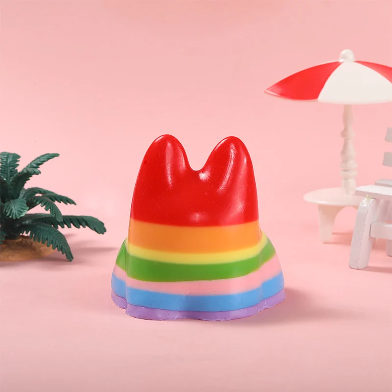 Rainbow Faceless Bunny Squishy - Image 4