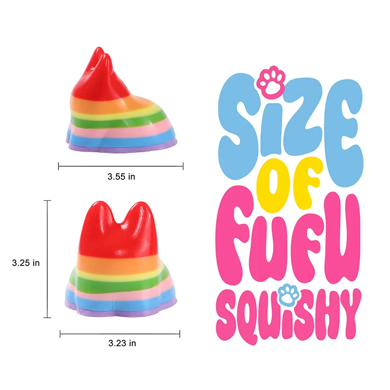 Rainbow Faceless Bunny Squishy - Image 5