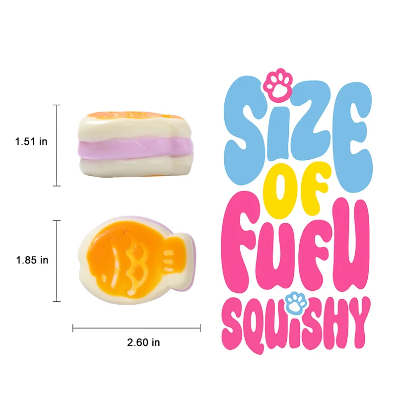 Roast Macaron Swirled Taiyaki Taba Squishy - Image 5