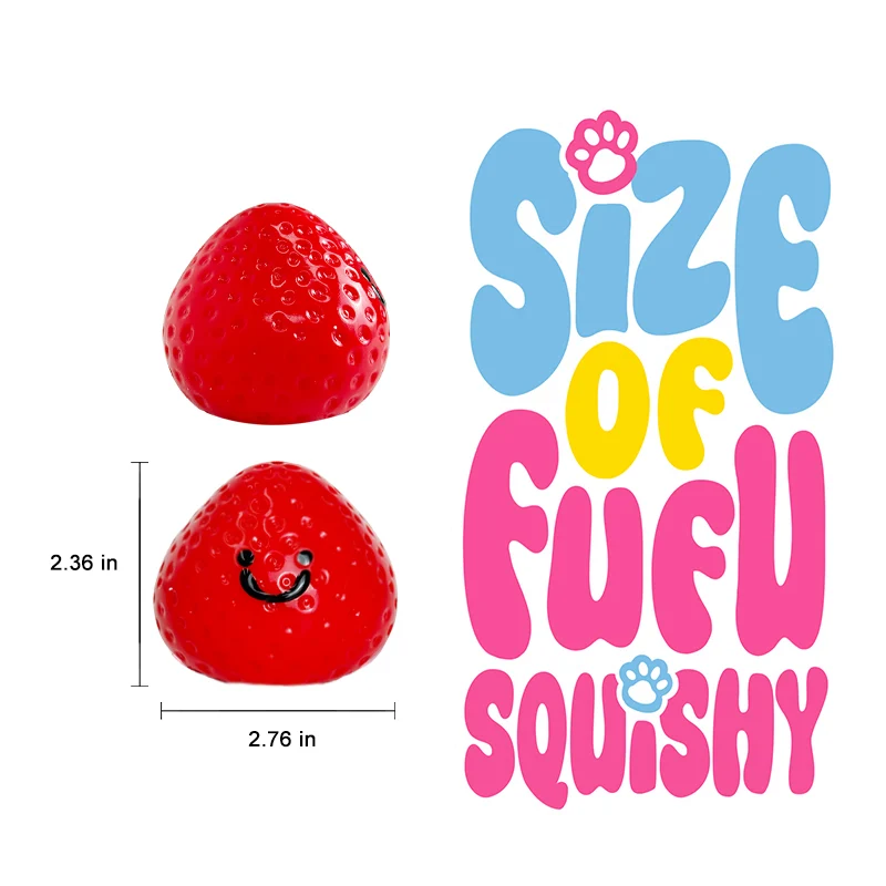 Smile Starwberry Taba Squishy - Image 5