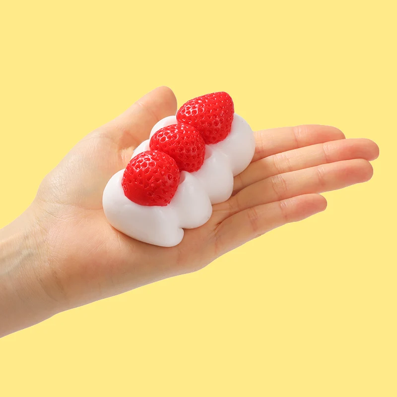 Strawberry Cream Roll Taba Squishy - Image 3