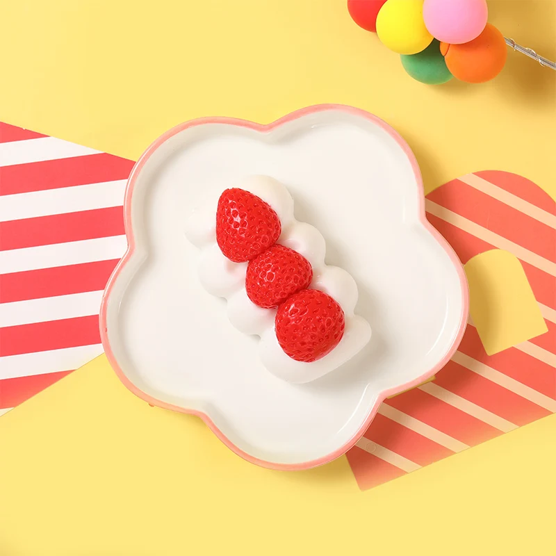 Strawberry Cream Roll Taba Squishy - Image 4