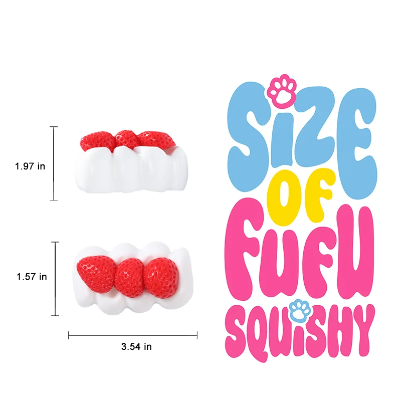 Strawberry Cream Roll Taba Squishy - Image 5