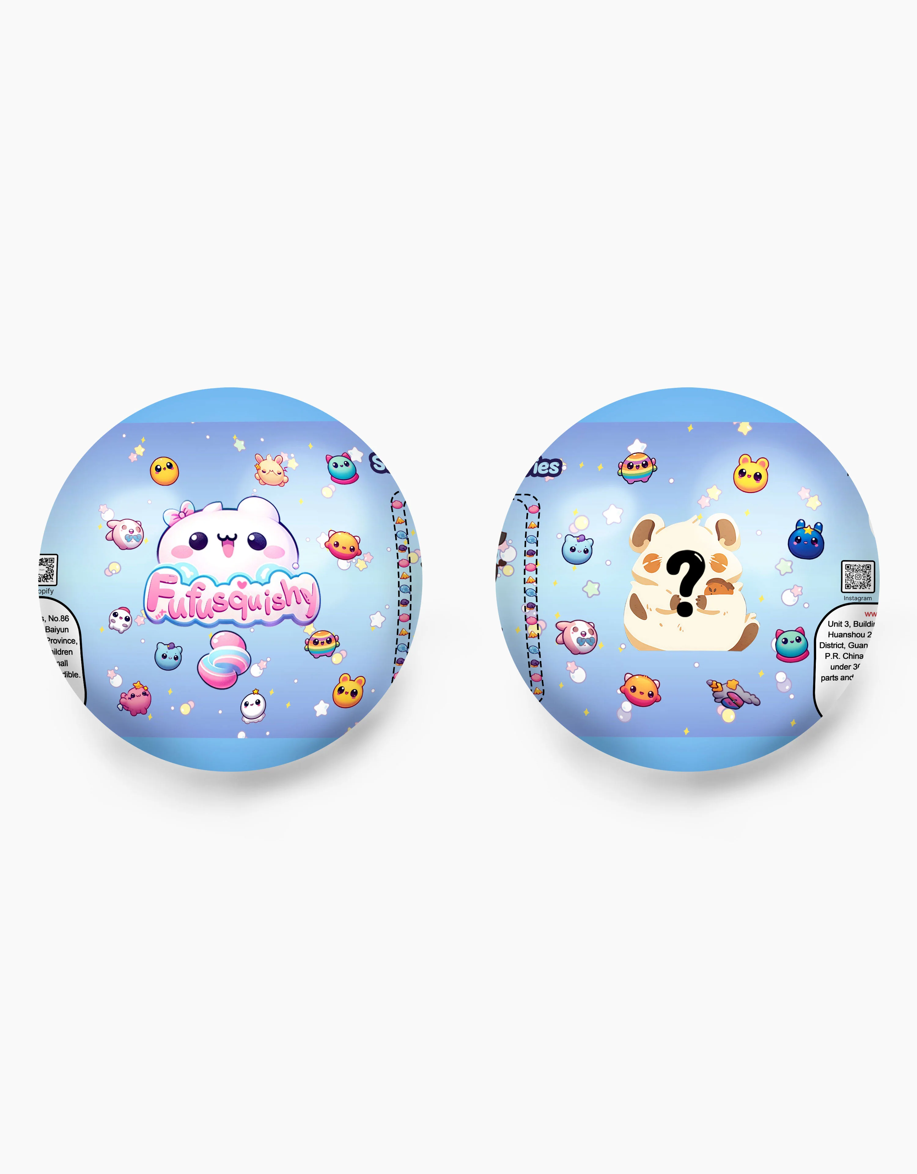 White Surprise Food Series Squishy Ball - Image 12