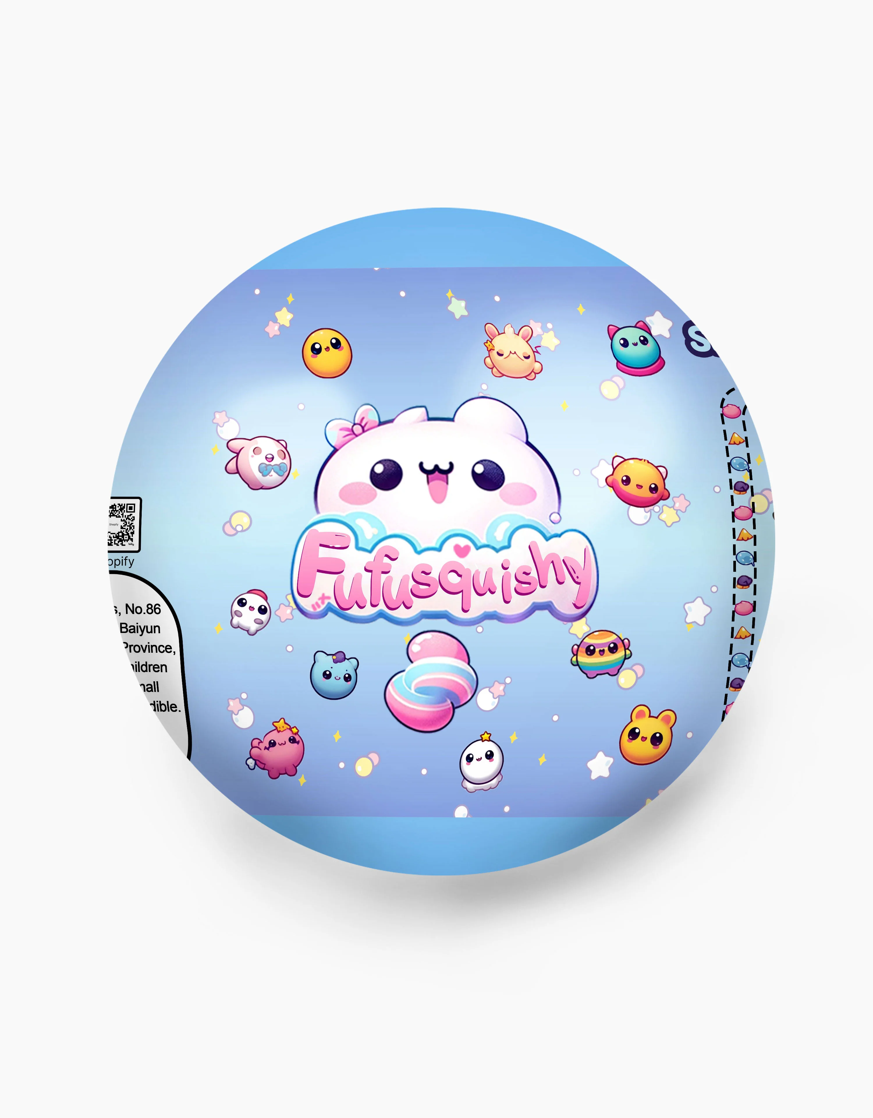 White Surprise Food Series Squishy Ball - Image 13