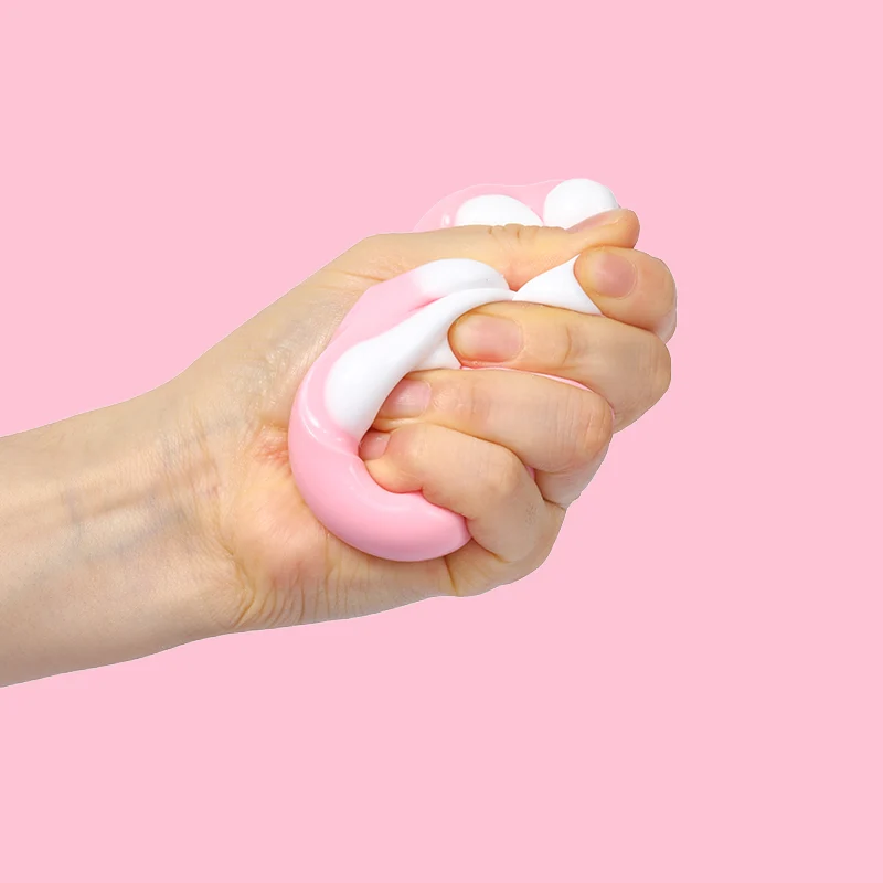 90g Pink Soft Cat Paw Taba Squishy - Image 2