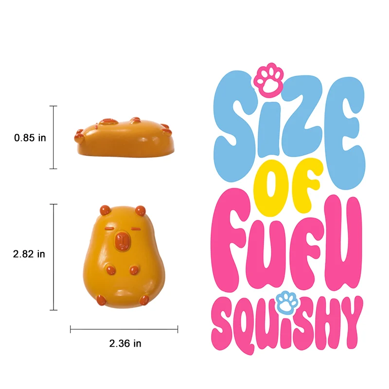 Yellow Capybara Taba Squishy - Image 5